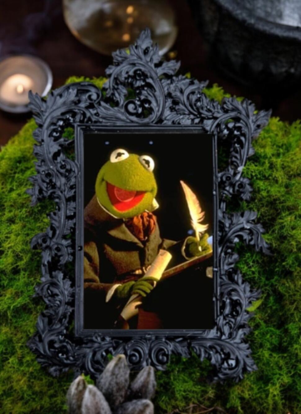 Muppets a Christmas Carol Ornament Little Timothy and Kermit the Frog Christmas